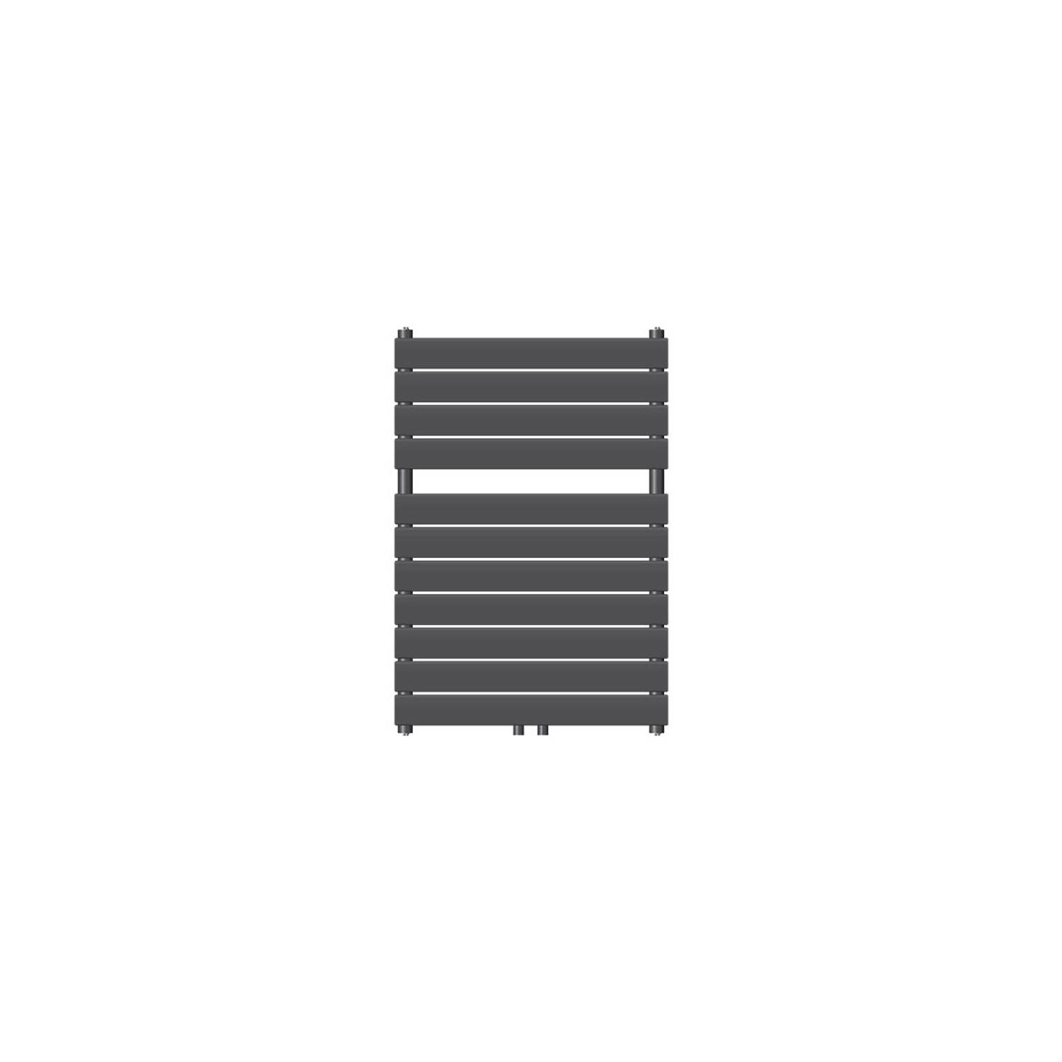 LuxeBath badkamer radiator Stoom 600x800 mm, antraciet, middenaansluiting 50 mm, éénlaags, vlak, verticaal, design radiator handdoekverwarmer handdoekdroger handdoekradiator paneel