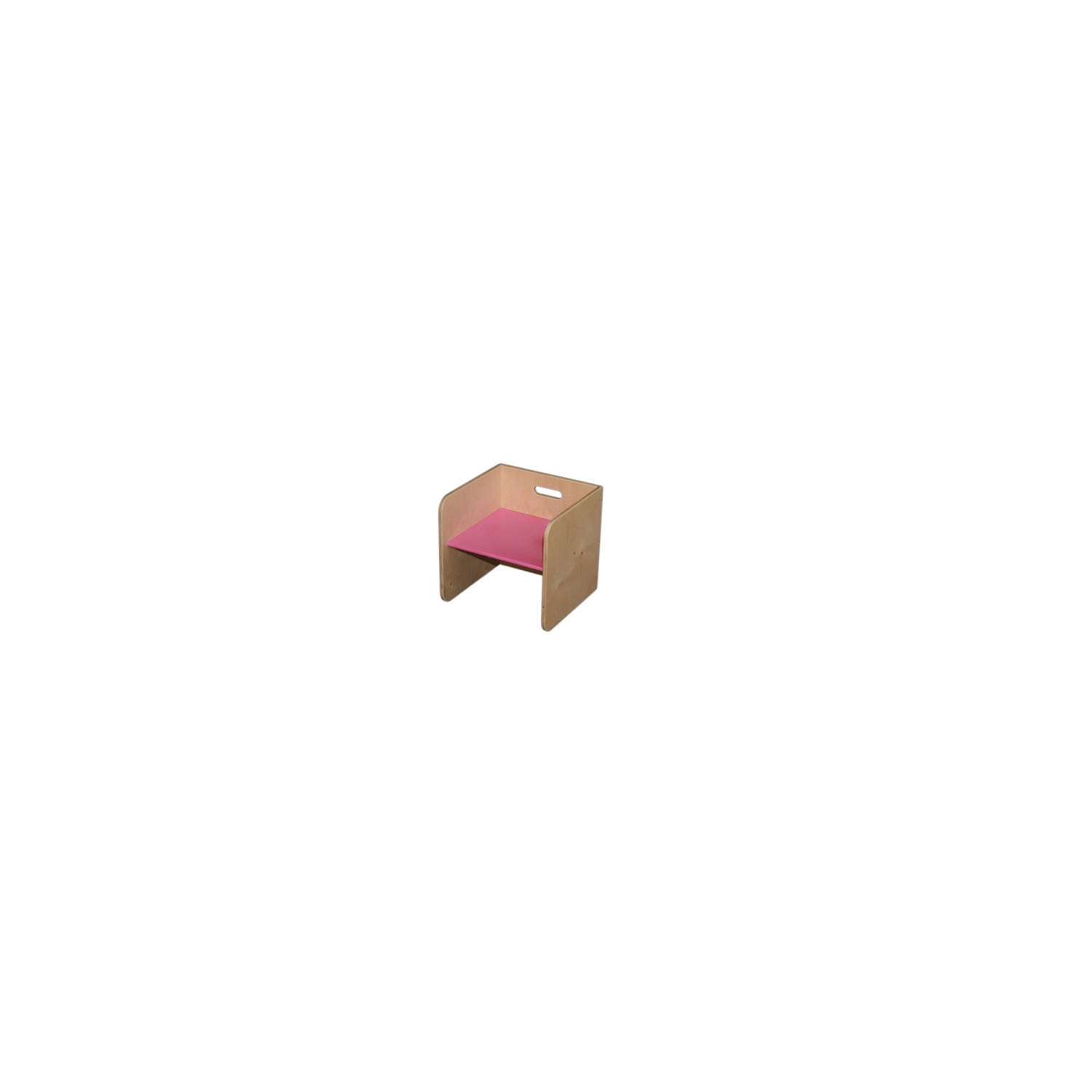 Van Dijk Toys kubusstoel 32 cm roze