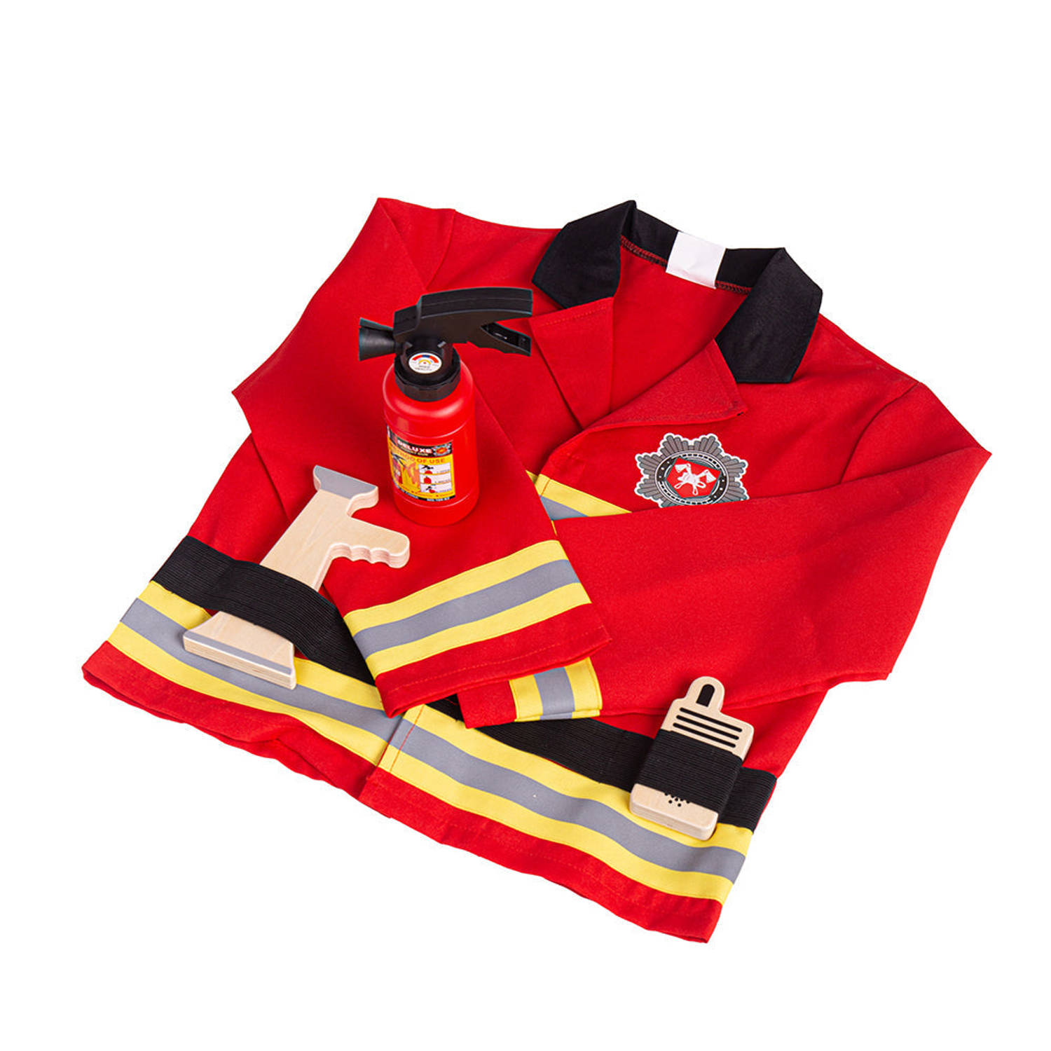 Bigjigs verkleedkleren met accessoires Brandweer (EXCL HELM!)