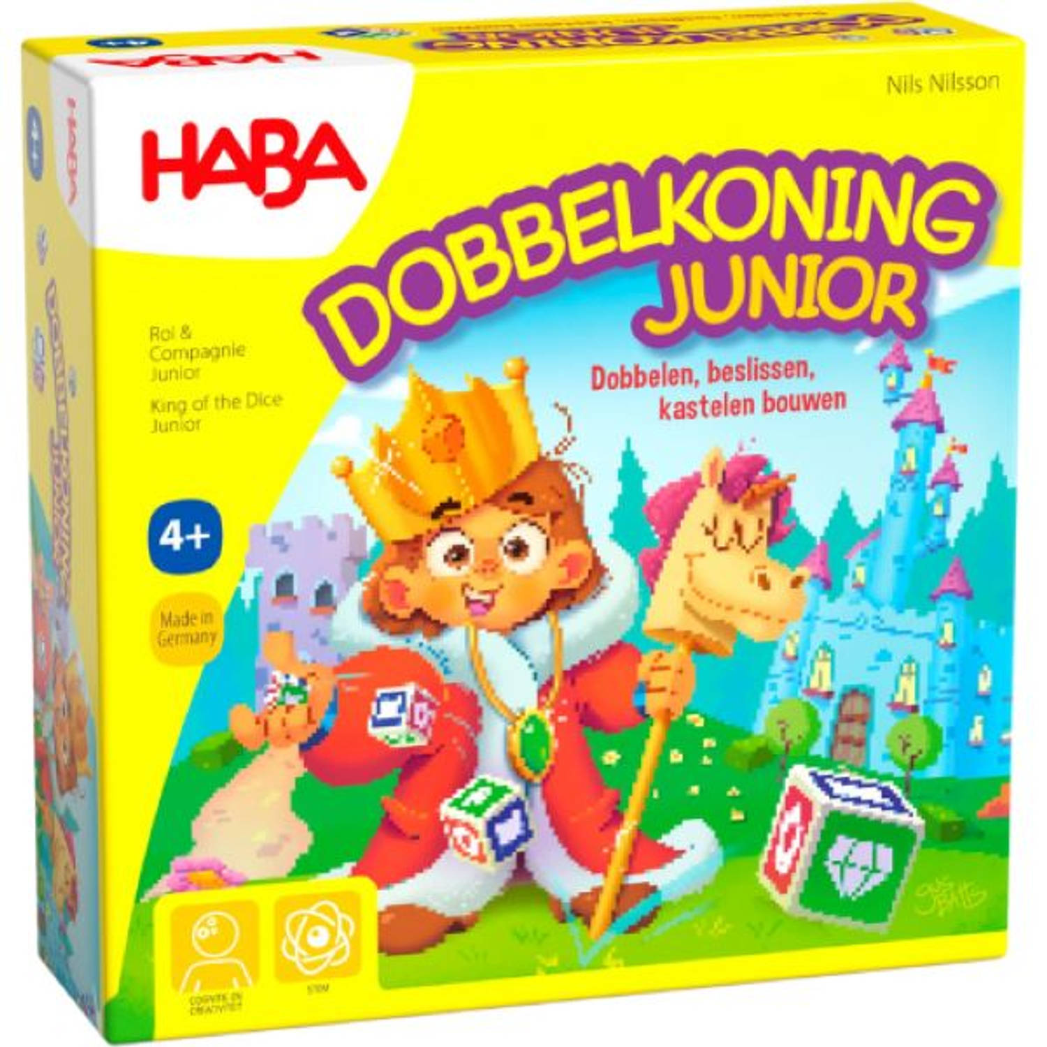 Haba !!! Spel Dobbelkoning junior (Nederlands) = Duits 1307126001 Frans 1307126003