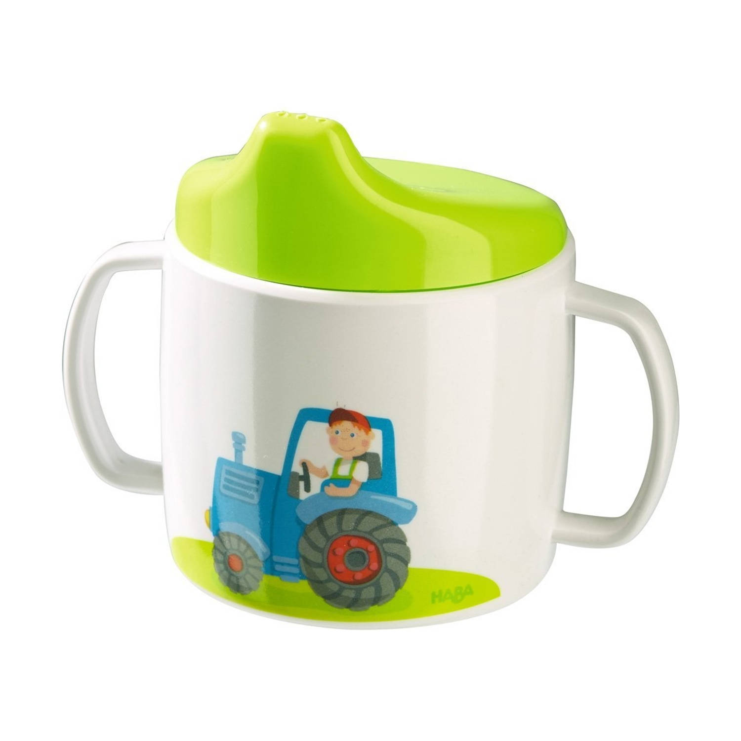 Haba drinkbeker tractor 10 cm