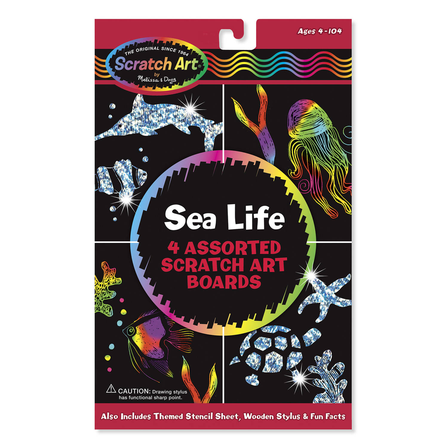 Melissa & Doug - Scratch Art Sheets - Sea Life