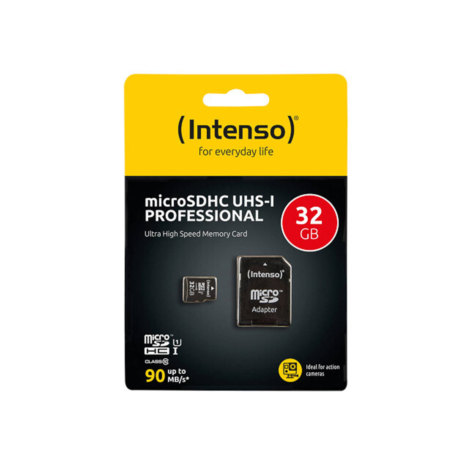 Intenso Professional 32 GB microSDHC-kaart Class 10, UHS-I incl. SD-adapter