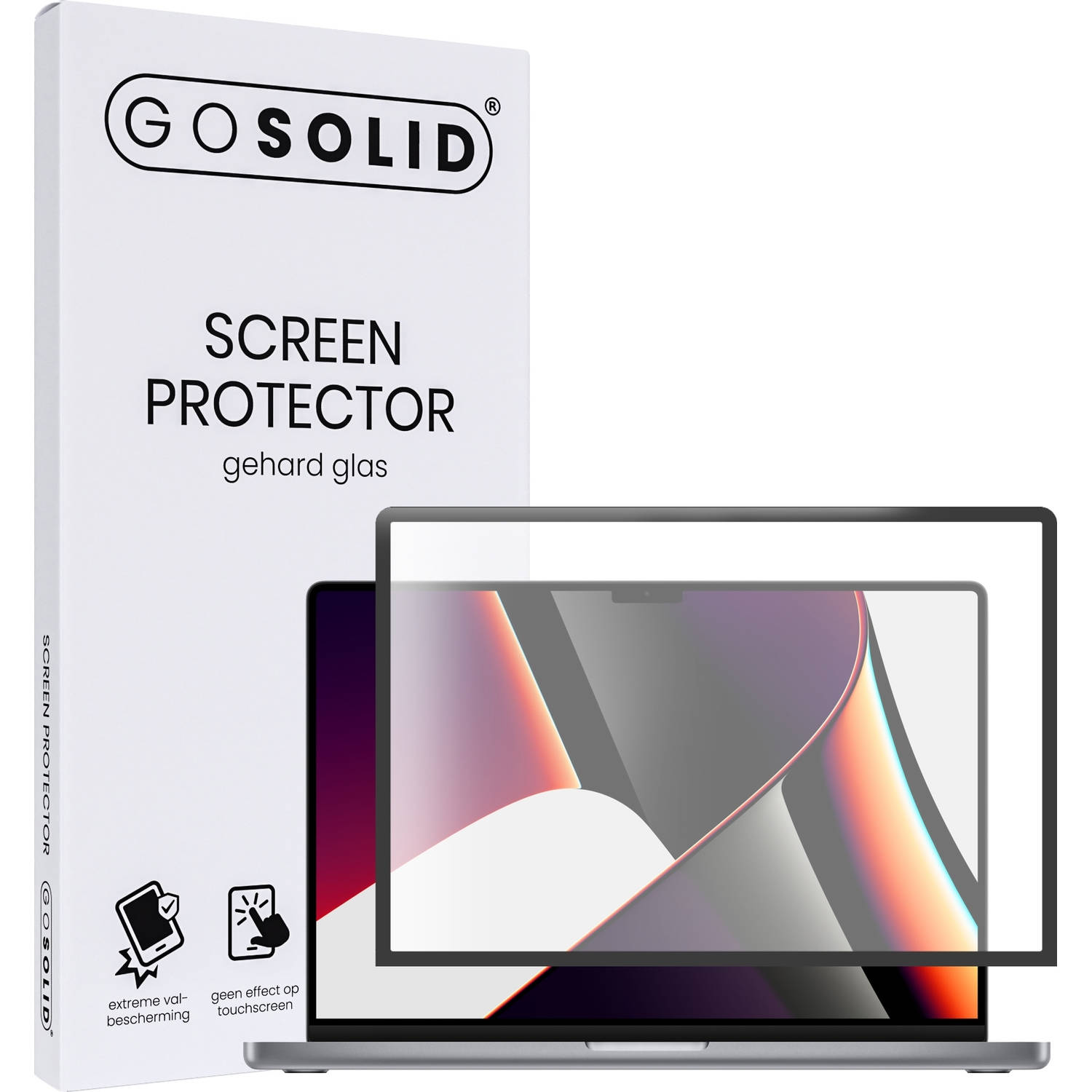 GO SOLID! screenprotector geschikt voor MacBook Pro 16,2-inch gehard glas
