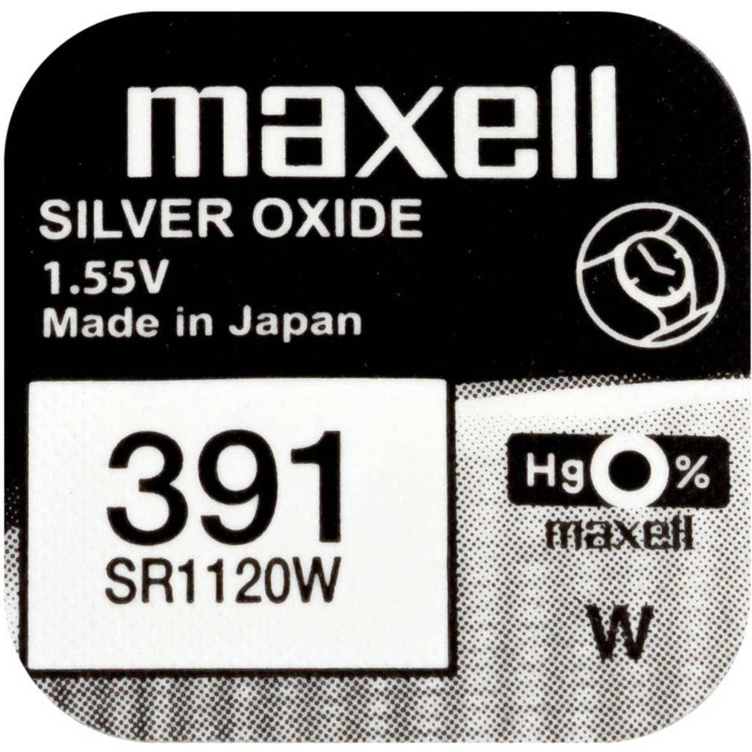Maxell Silver Oxide 391 blister 1