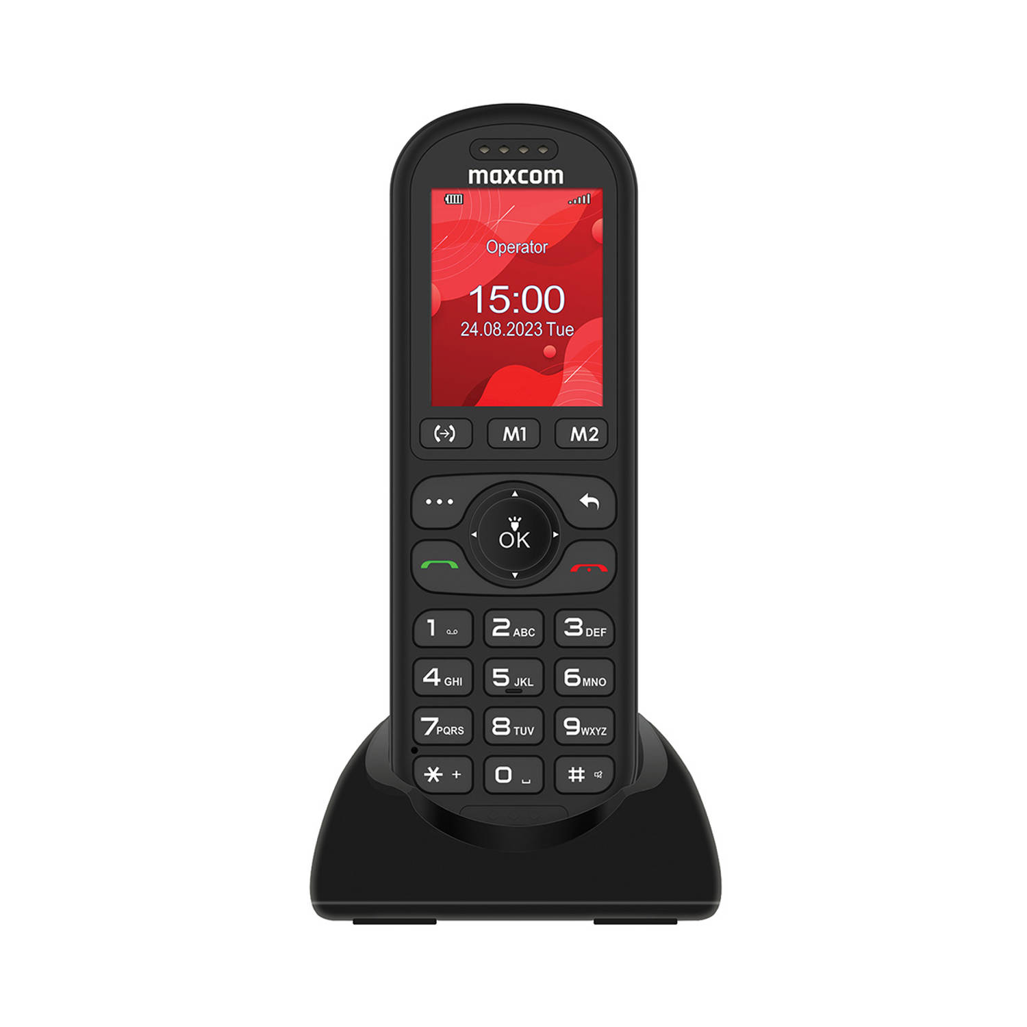Maxcom MM39D Senioren mobiele telefoon inclusief gratis Horend Goed hoesje