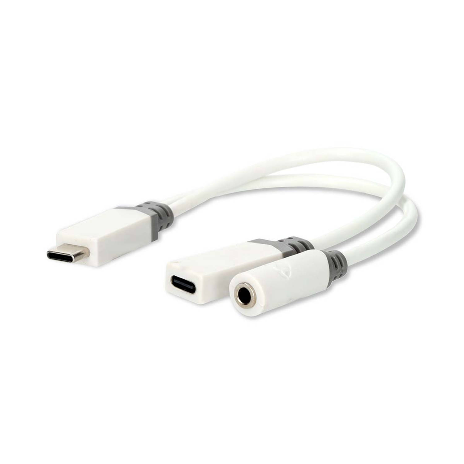 Nedis USB-C Adapter | USB 2.0 | USB-C Male | USB-C Female-3,5 mm Female | 0.10 m | Rond | Verguld | 