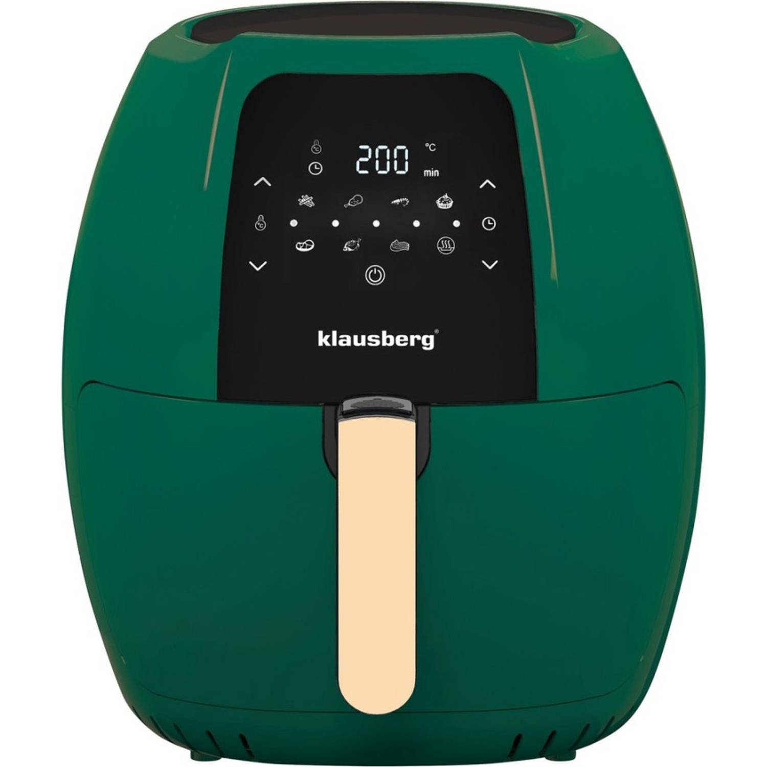 Klausberg 7596 - Hetelucht frituurpan - Groen - 7.7 liter