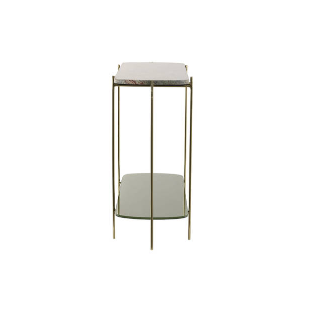 Light&living Side table 103x37x80 cm BESUT marmer groen+glas-goud