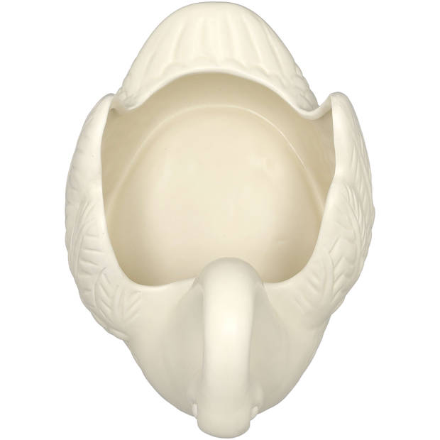 Blokker bloempot Swan - 29x20x24,5cm - creme