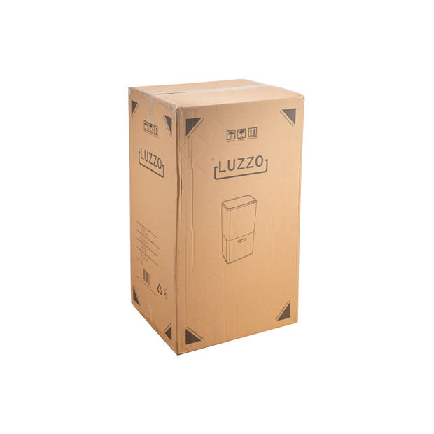 Luzzo® Kansas Metal Grey - 4 vakken Afvalscheidingsprullenbak Push 63 liter - Zilvergrijs