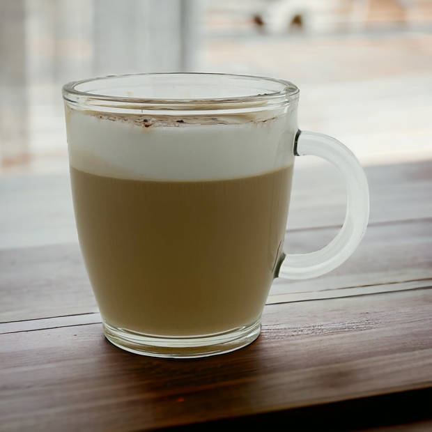 Koffie cappuccino glazen - 300ml - 90 x 100 mm - 4 Stuks