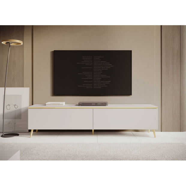 Meubella TV-Meubel Assunta - Beige - 180 cm - Staand