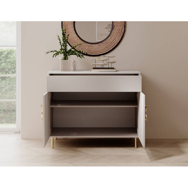 Meubella Dressoir Nyna - Beige - 100 cm