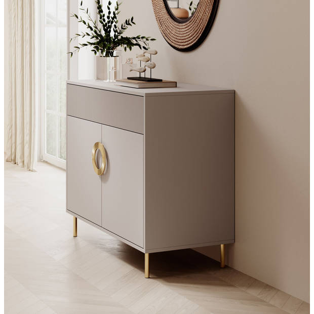 Meubella Dressoir Nyna - Beige - 100 cm