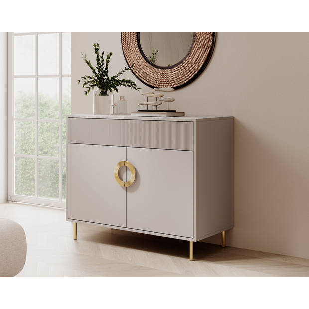 Meubella Dressoir Nyna - Beige - 100 cm