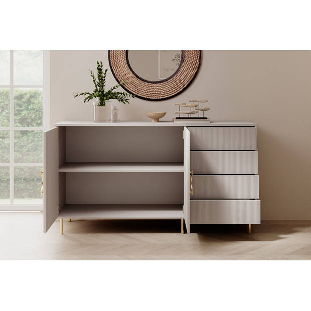 Meubella Dressoir Nyna - Beige - 150 cm