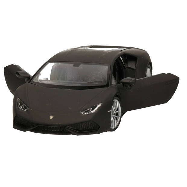 Welly modelauto Lamborghini Huracan - matzwart - schaal 1:24 - Speelgoed auto's