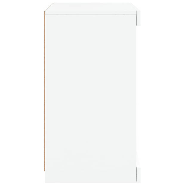 vidaXL Dressoir met LED-verlichting 41x37x67 cm wit