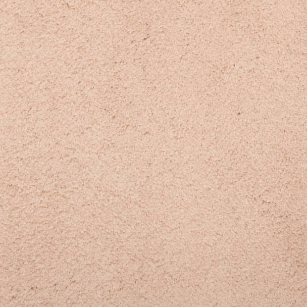 vidaXL Vloerkleed HUARTE laagpolig zacht wasbaar 160x160 cm roze