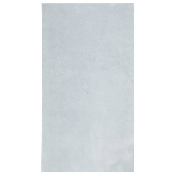 vidaXL Vloerkleed HUARTE laagpolig zacht wasbaar 60x110 cm blauw