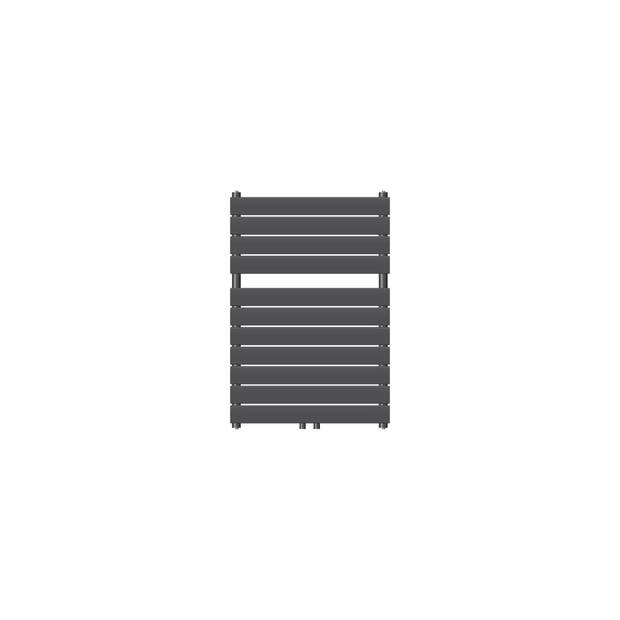 LuxeBath badkamer radiator Stoom 600x800 mm, antraciet, middenaansluiting 50 mm, éénlaags, vlak, verticaal, design