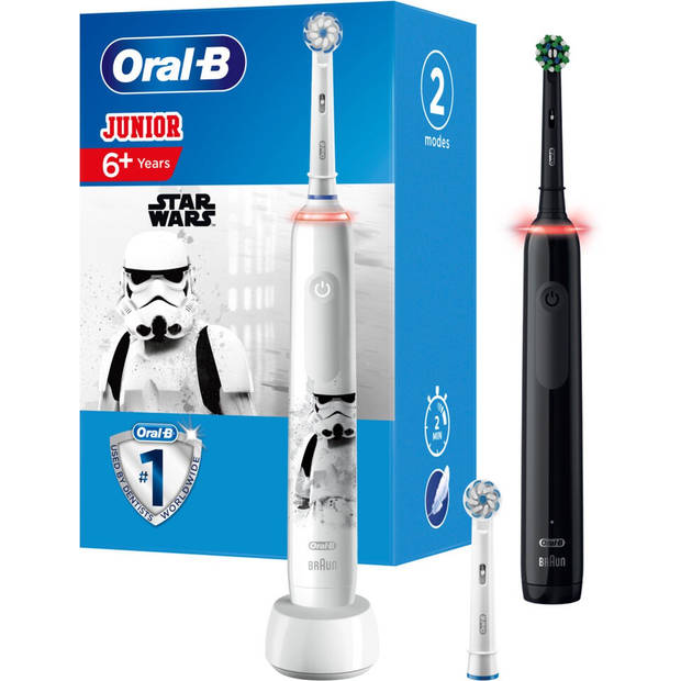 Oral-B Gezinseditie - 1 Oral-B Pro 3 en 1 Oral-B Junior - Elektrische Tandenborstels