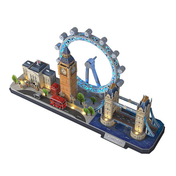 Cubiq Fun 3D Puzzel - City Line London LED (107)