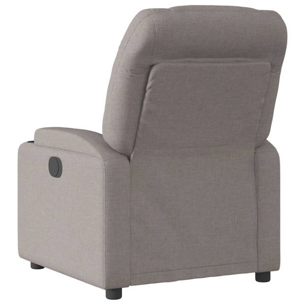 vidaXL Fauteuil verstelbaar elektrisch stof taupe