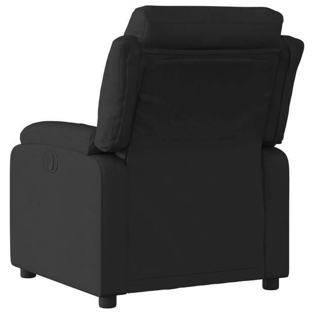 vidaXL Fauteuil verstelbaar stof zwart