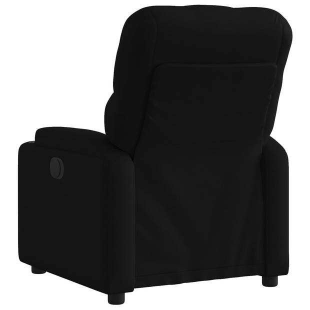 vidaXL Fauteuil verstelbaar stof zwart