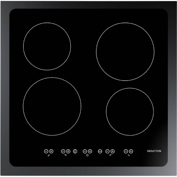 Wiggo WIO-E621A(BB) - Freestanding - Induction - Elektrische Oven - 60cm - Zwart