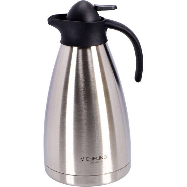 Michelino 54524 - Thermoskan Bella - 2 Liter - Zilver