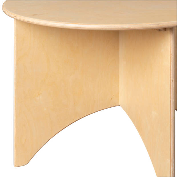 Van Dijk Toys houten ronde kinder tafel doorsnede 75 cm hoogte 60 cm