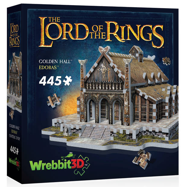 Wrebbit Wrebbit 3D puzzel - Lord of the Rings Edoras-Gouden Zaal (460)