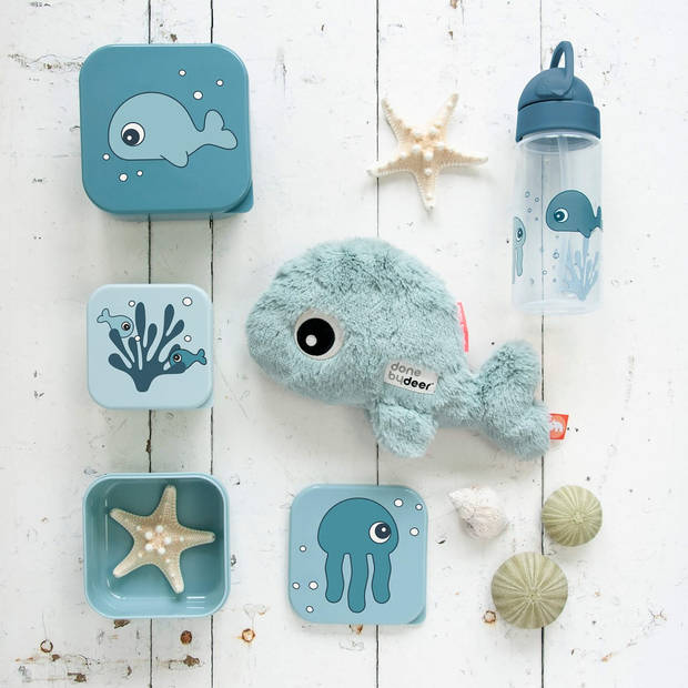 Done by Deer snackbox set Sea Friends Blue - 3-delig