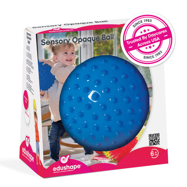 Edushape Sensorische Bal blauw - 18 cm