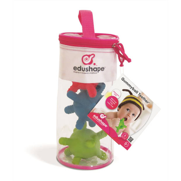 Edushape Bijtfiguurtjes Gummybal - 3 stuks