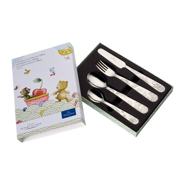 Villeroy & Boch Kinderbestek Hungry as a Bear - 4 delig