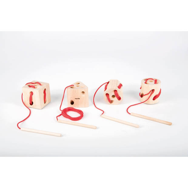 TickiT Wooden Lacing Shapes