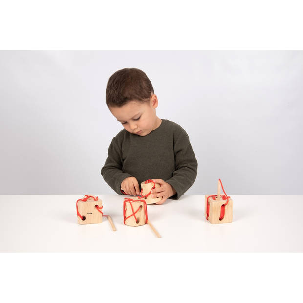 TickiT Wooden Lacing Shapes