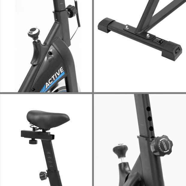 Rebel Active Spinningfiets - Hometrainer met Hartslagsensor - Fitness Fiets - Indoor Cycle