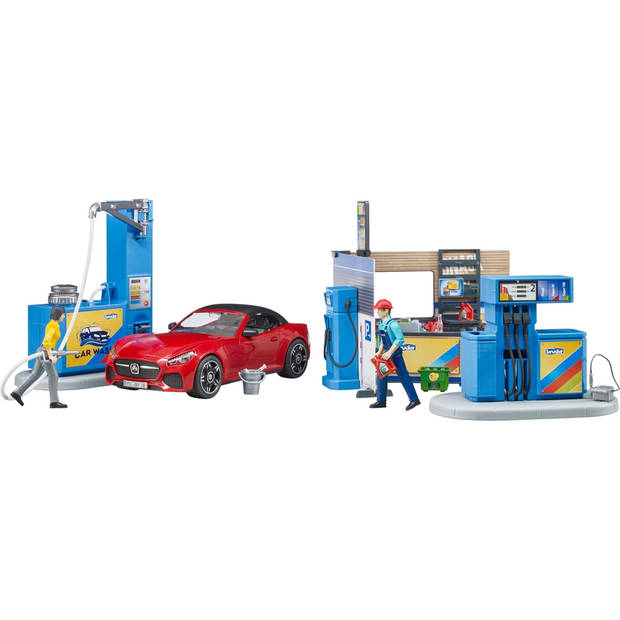 Bruder bworld tankstation met wasplaats (62111)