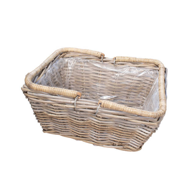 Het Mandenhuys - Picknickmand Naturel Rotan - 46x24x33cm - Laura