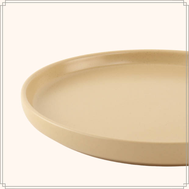 OTIX Serviesset - Bordenset - 6 Persoons - 18-delig - Beige - Keramiek - ORCHID