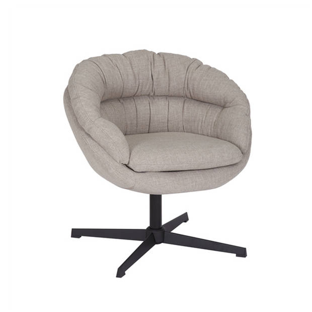 Bronx71 Draaifauteuil Porto linnen taupe.