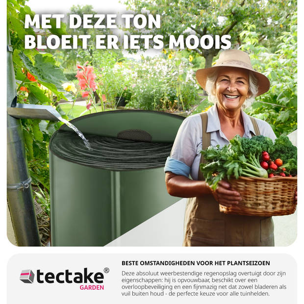 tectake® - Regenwatertank - Regenton - 380 L- 403509