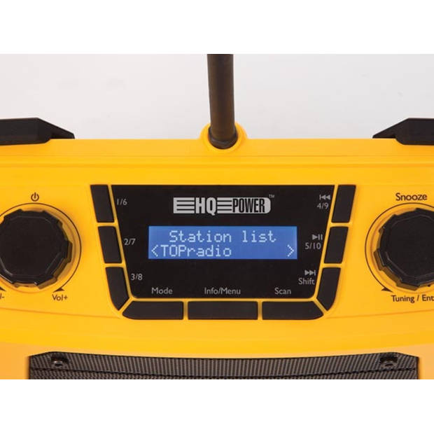 Robuuste werfradio - dab/dab+/fm - 2 x 2.5 w