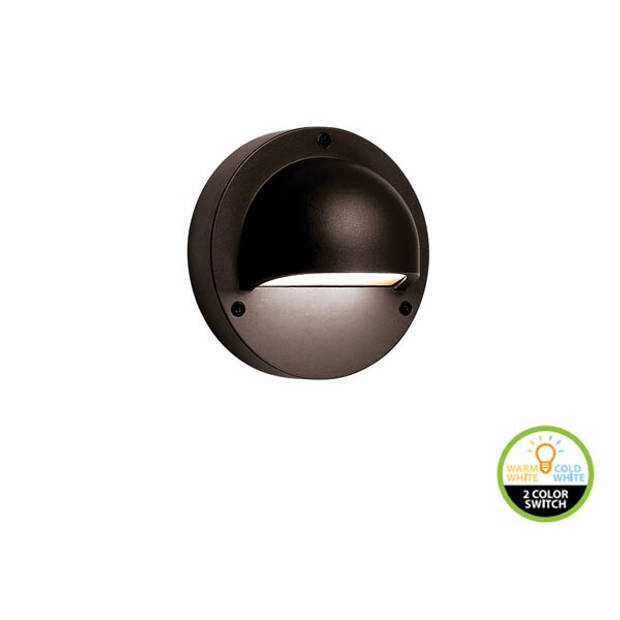 Garden lights - deimos black - wandverlichting - 12 v - 30 lm - 1 w - 3000/6000 k