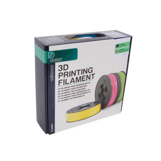 SET MET PLA-FILAMENT 1.75 mm - 6 KLEUREN - VOOR 3D-PRINTER EN 3D-PEN